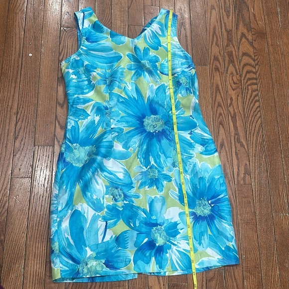 Expressions Blue Sleeveless Scoop Neck Sundress - Picture 13 of 16